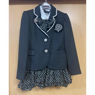 ヒロミチナカノ(HIROMICHI NAKANO)のヒロミチナカノ　130 女の子　黒　卒園式(ドレス/フォーマル)