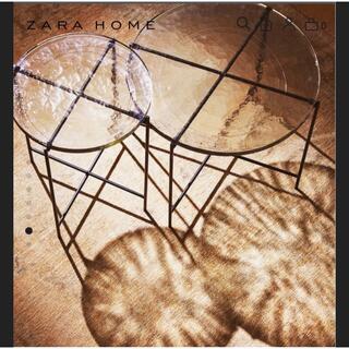 ザラホーム(ZARA HOME)のZARA HOME ガラステーブル 小(コーヒーテーブル/サイドテーブル)