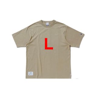 チャンピオン(Champion)のwtaps champion  Tシャツ ベージュ　Lサイズ(Tシャツ/カットソー(半袖/袖なし))