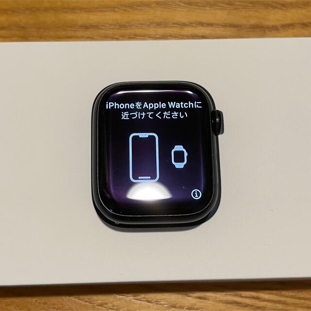Apple Watch(アップルウォッチ)のAppleWatch Series7 41MM Midnight Leather スマホ/家電/カメラのスマートフォン/携帯電話(その他)の商品写真