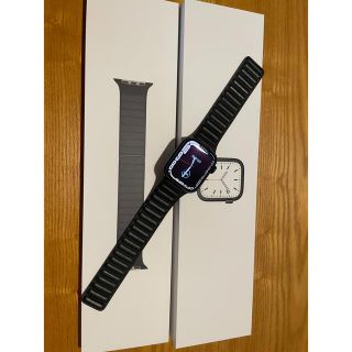アップルウォッチ(Apple Watch)のAppleWatch Series7 41MM Midnight Leather(その他)