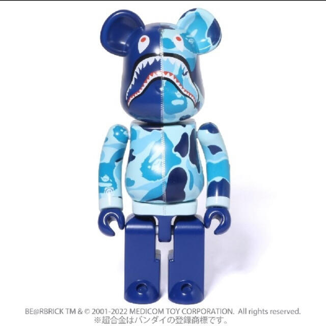 超合金 BE@RBRICK BAPE CAMO SHARK BLUE 超合金 BE@RBRICK BAPE CAMO SHARK BLUE