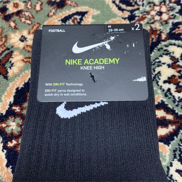 NIKE(ナイキ)の新品  NIKE  サッカーソックス  ２３〜２５cm‼２足セット‼ブラック‼️ スポーツ/アウトドアのサッカー/フットサル(ウェア)の商品写真