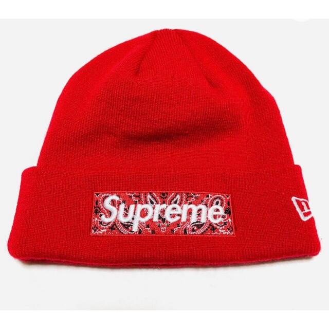 セール特価 Supreme バンダナ Beanie Logo Box Era® New Supreme - ニット帽+ビーニー