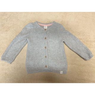 エイチアンドエム(H&M)のH&M カーディガン　70  75 9M-12M グレー(カーディガン/ボレロ)