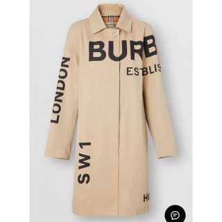 専用です。Burberryホースフェリープリント ロゴカーコート