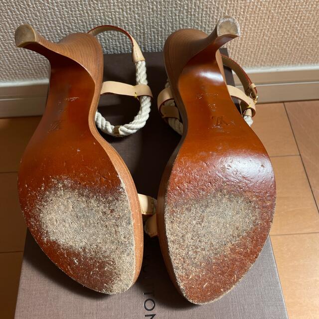 LOUIS VUITTON(ルイヴィトン)のM様　専用　ルイヴィトン　サンダル　ダミエ柄　38サイズ レディースの靴/シューズ(サンダル)の商品写真