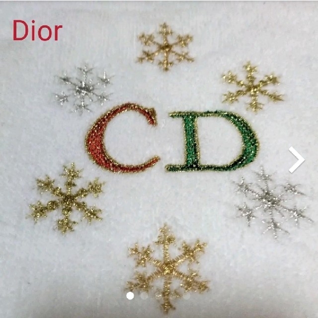 Christian Dior(クリスチャンディオール)の【未使用】Christian Dior タオル地 ハンカチ レディースのファッション小物(ハンカチ)の商品写真