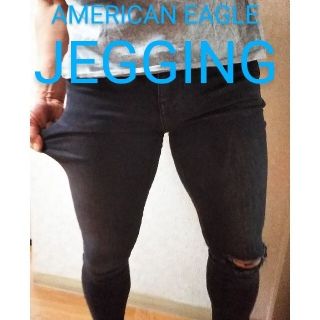 アメリカンイーグル(American Eagle)のJEGGING AMERICAN EAGLE CRASH slimstretch(デニム/ジーンズ)