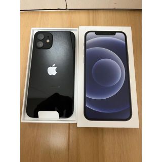 アイフォーン(iPhone)の新品未使用Apple iPhone 12 64GB ブラック SIMフリー(スマートフォン本体)