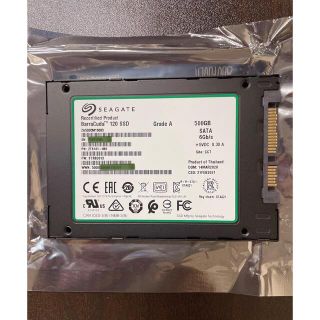 SEAGATE SSD 2.5インチSATA 500GB メーカー再生品(PC周辺機器)