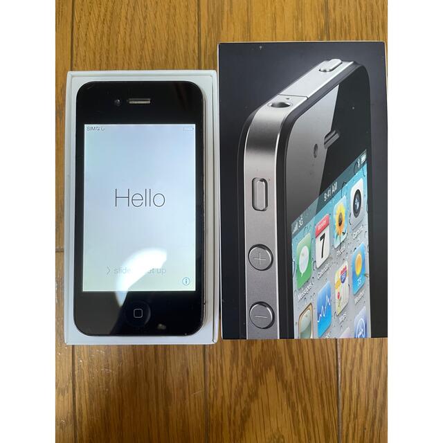 iPhone 4 Black 16 GB Softbank - 携帯電話