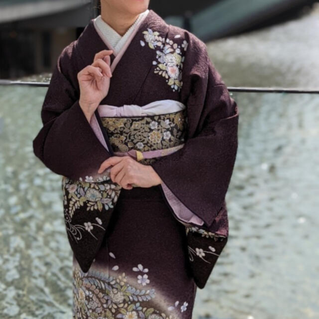 辻が花着物&西陣織帯セット (帯揚げ☆帯締め)の通販 by キラ 辻が花着物&西陣織帯セット (帯揚げ☆帯締め)の通販 by キラ