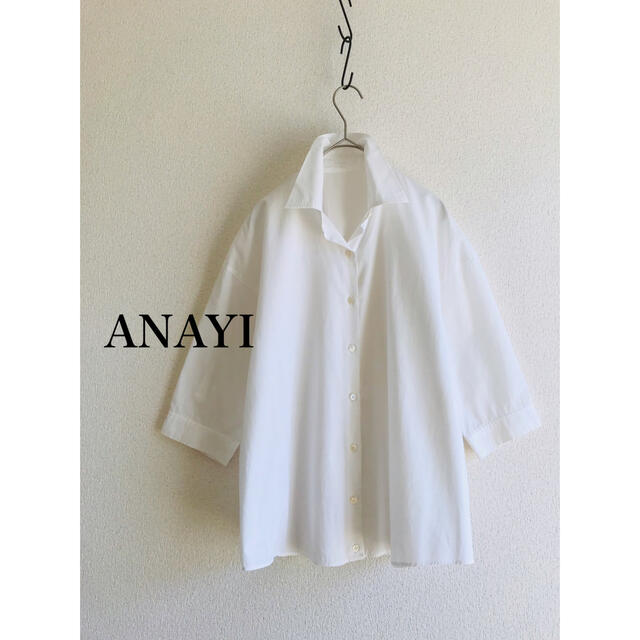 ANAYI(アナイ)のアナイ　シャツ　白 レディースのトップス(シャツ/ブラウス(長袖/七分))の商品写真