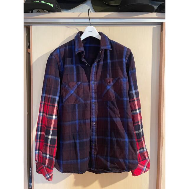 sacai チェックシャツ グラデーション メンズ トップス centrserdce.ru