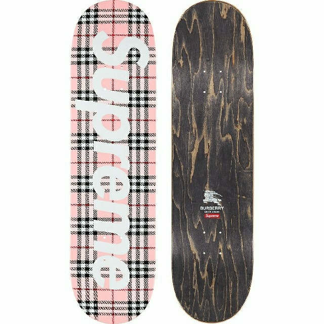 Supreme(シュプリーム)のSupreme Burberry Skateboard Pink 22SS スポーツ/アウトドアのスポーツ/アウトドア その他(スケートボード)の商品写真