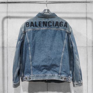 バレンシアガ(Balenciaga)のBALENCIAGA 19AW BACK LOGO DENIM JACKET(Gジャン/デニムジャケット)