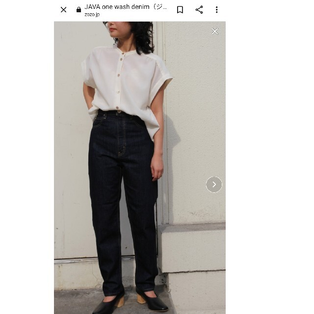 BLACK by moussy(ブラックバイマウジー)のBLACKBYMOUSSYJAVA one wash denim レディースのパンツ(デニム/ジーンズ)の商品写真