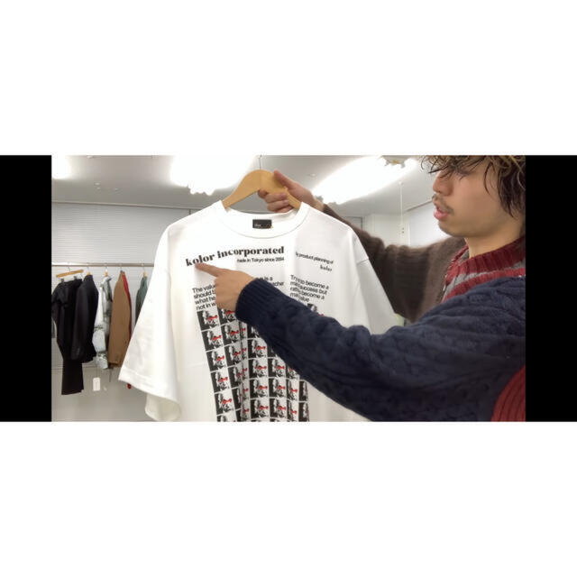 kolor(カラー)のkolor 21ss アインシュタイン Tシャツ タグ付き 美品 メンズのトップス(Tシャツ/カットソー(半袖/袖なし))の商品写真
