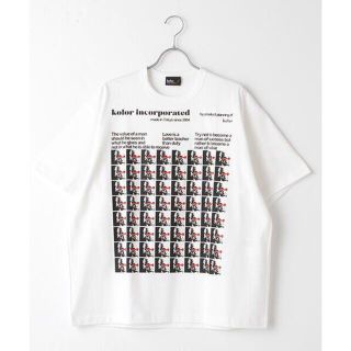 カラー(kolor)のkolor 21ss アインシュタイン Tシャツ タグ付き 美品(Tシャツ/カットソー(半袖/袖なし))