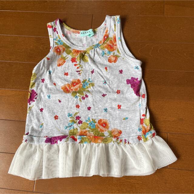 hakka kids(ハッカキッズ)のハッカキッズ　花柄タンクトップ キッズ/ベビー/マタニティのキッズ服女の子用(90cm~)(Tシャツ/カットソー)の商品写真