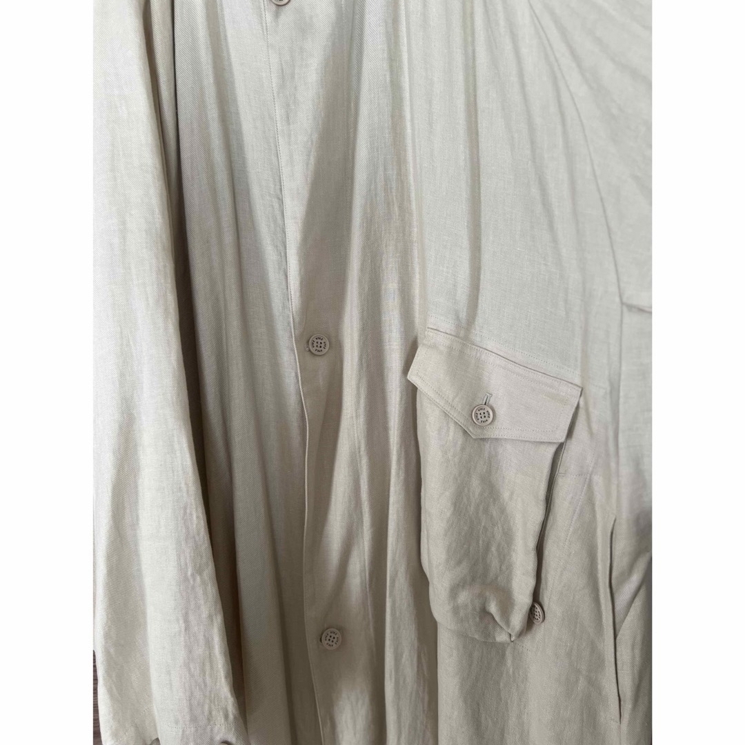 新品未使用】HYKE/ハイク Linen Military Coat 新品未使用】HYKE/ハイク Linen Military Coat