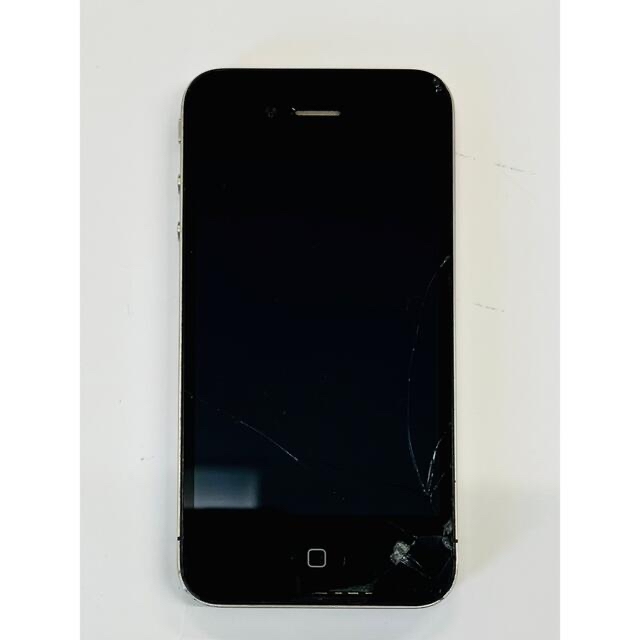 iPhone(アイフォーン)のiPhone 4 apple 動作確認 画面割れ アップル アイフォン 本体 スマホ/家電/カメラのスマートフォン/携帯電話(スマートフォン本体)の商品写真