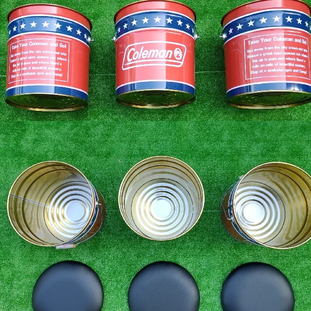Coleman(コールマン)のColeman コールマン ペール缶 × 3個 セット スポーツ/アウトドアのアウトドア(テーブル/チェア)の商品写真
