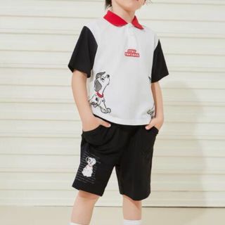 ディズニー(Disney)の【USED】110cm男の子向け101匹わんちゃんポロ短パン上下セット(Tシャツ/カットソー)