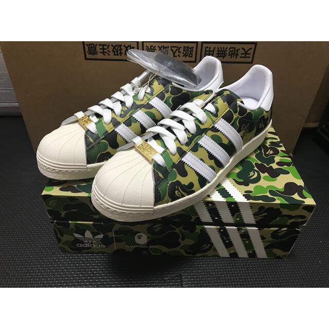 A BATHING APE(アベイシングエイプ)のADIDAS ORIGINALS SUPERSTAR 80S BAPE 27.5 メンズの靴/シューズ(スニーカー)の商品写真