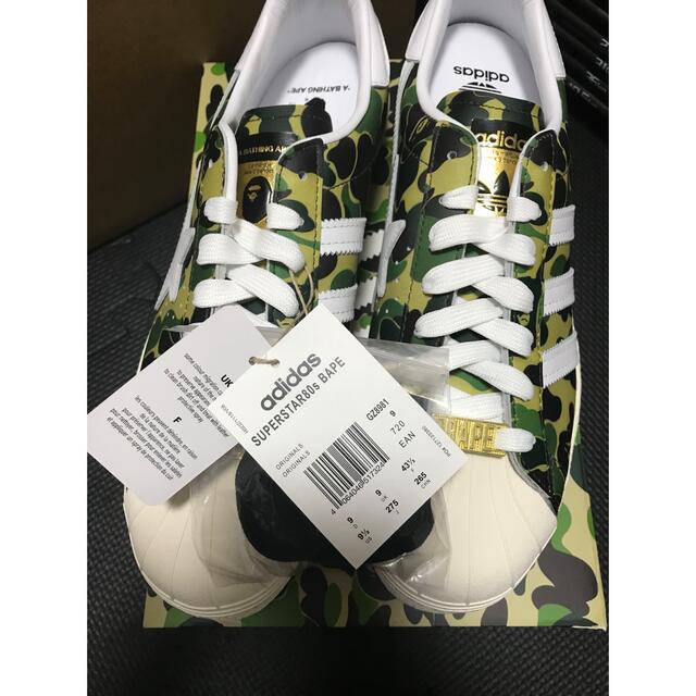 A BATHING APE(アベイシングエイプ)のADIDAS ORIGINALS SUPERSTAR 80S BAPE 27.5 メンズの靴/シューズ(スニーカー)の商品写真