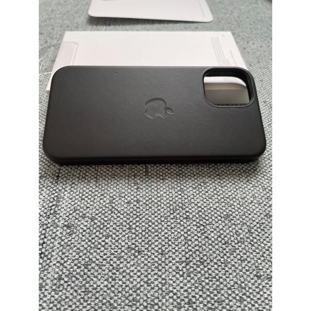 【新品】純正 iPhone 12 mini レザーケース　ブラック　黒 4