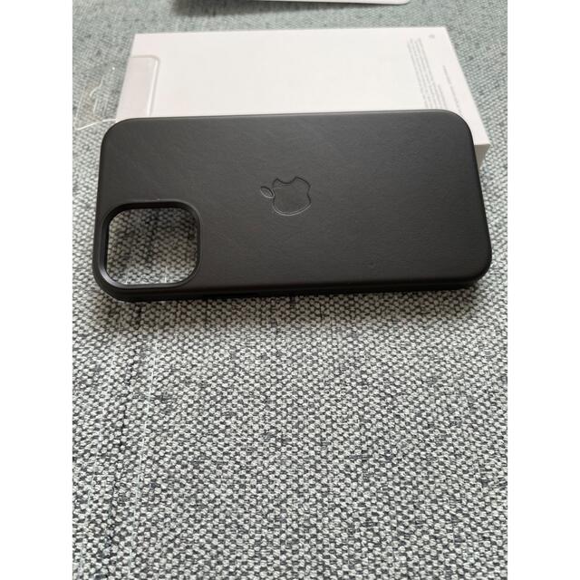 【新品】純正 iPhone 12 mini レザーケース　ブラック　黒 5
