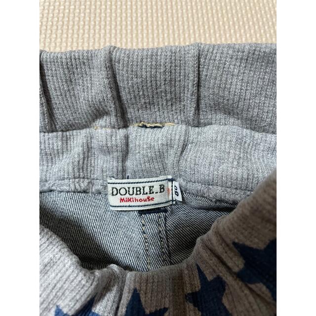 DOUBLE.B(ダブルビー)のダブルビー　デニムパンツ　サイズ80 キッズ/ベビー/マタニティのベビー服(~85cm)(パンツ)の商品写真