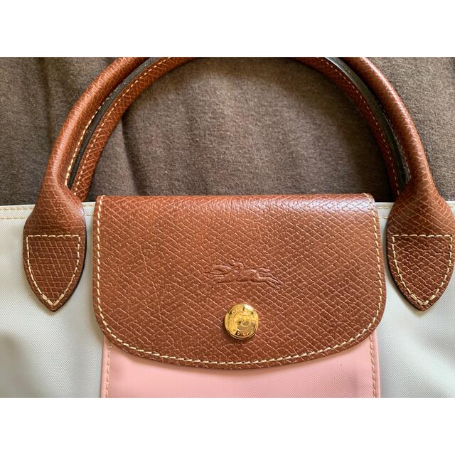 LONGCHAMP(ロンシャン)のLongchamp ロンシャン バイカラーカスタマイズ ショートハンドル M  レディースのバッグ(トートバッグ)の商品写真