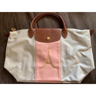 ロンシャン(LONGCHAMP)のLongchamp ロンシャン バイカラーカスタマイズ ショートハンドル M (トートバッグ)