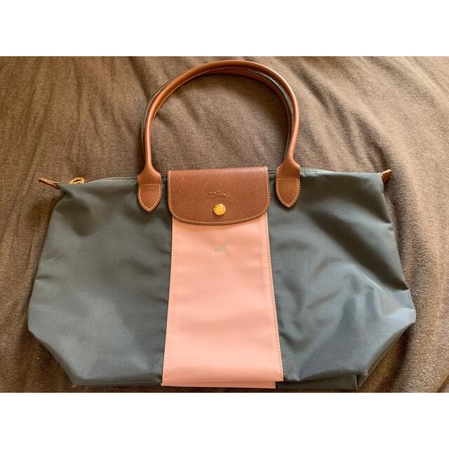 LONGCHAMP(ロンシャン)のLongchamp ロンシャン バイカラーカスタマイズ ロングハンドル M レディースのバッグ(ショルダーバッグ)の商品写真