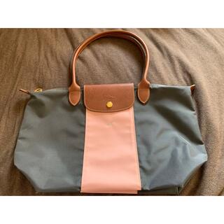 ロンシャン(LONGCHAMP)のLongchamp ロンシャン バイカラーカスタマイズ ロングハンドル M(ショルダーバッグ)