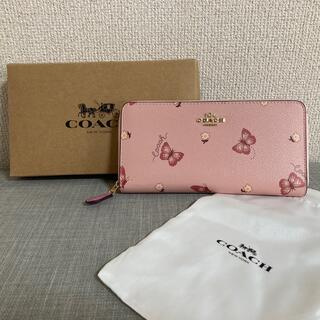 コーチ(COACH)のCOACH★バタフライ柄★新品未使用★フローラルピンク(財布)