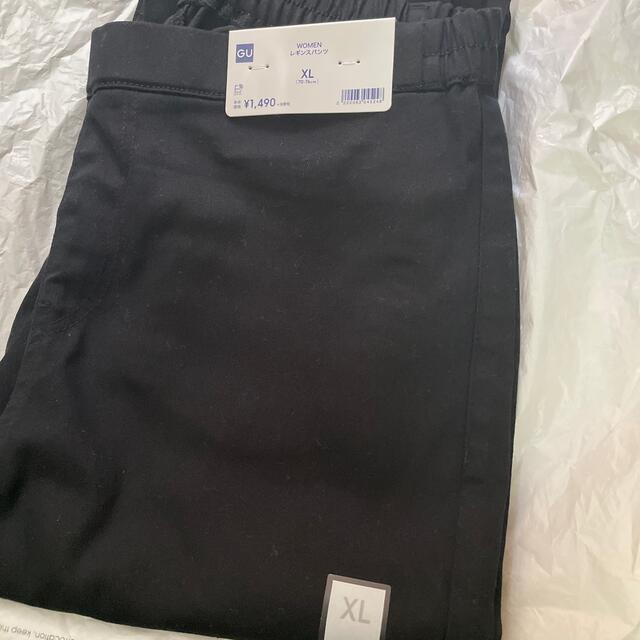 GU(ジーユー)の未使用・GUの黒レギンスパンツXL レディースのパンツ(スキニーパンツ)の商品写真