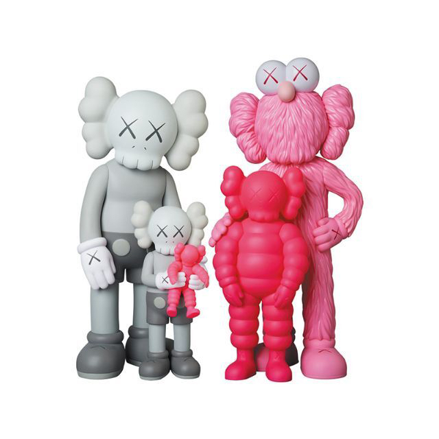 その他KAWS FAMILY GREY/PINK/FLUORO PINK