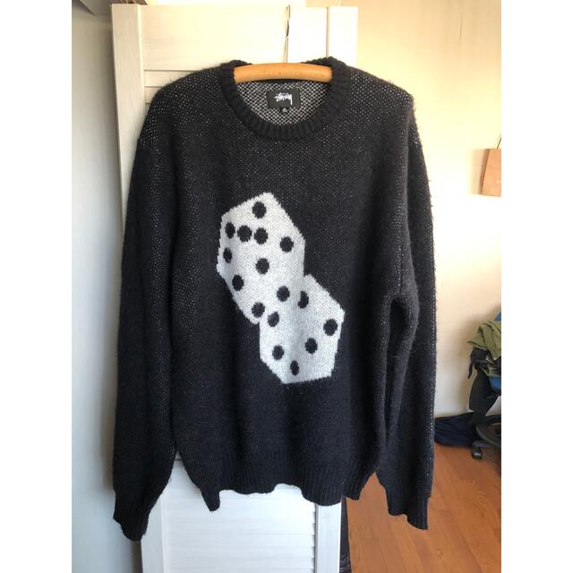 stussy dice mohair sweater ステューシー モヘア XL-