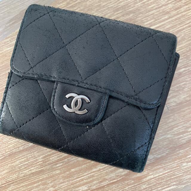 CHANEL 正規品　マトラッセ　三つ折り財布