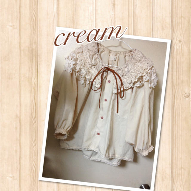 Crisp(クリスプ)のcream＊レースブラウス♡ レディースのトップス(シャツ/ブラウス(長袖/七分))の商品写真