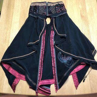 ozz onオッズオン オッズオネスト ウエスト刺繍ロングスカート