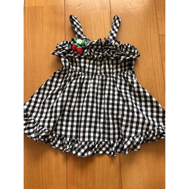 mezzo piano(メゾピアノ)のメゾピアノワンピース90 キッズ/ベビー/マタニティのキッズ服女の子用(90cm~)(ワンピース)の商品写真