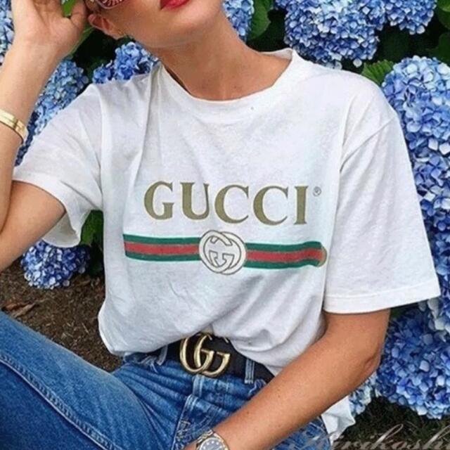 クマパック Gucci - GUCCI ロゴ Tシャツ オーバーサイズ ヴィンテージ