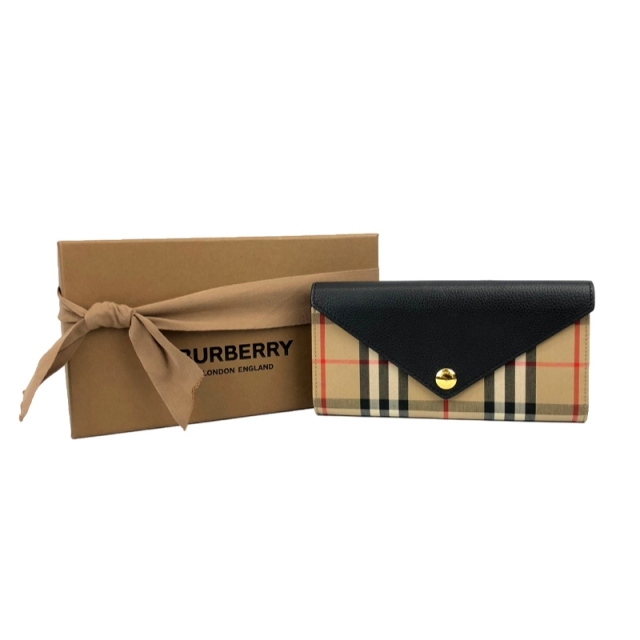 BURBERRY(バーバリー)のバーバリー BURBERRY 長財布　ヴィンテージチェック 長財布 レ【中古】 レディースのファッション小物(財布)の商品写真