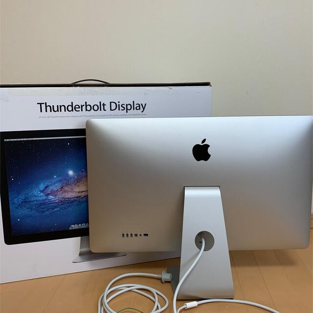 Apple(アップル)のApple Thunderbolt Display 27インチ A1407 スマホ/家電/カメラのPC/タブレット(ディスプレイ)の商品写真