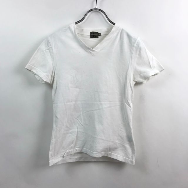 Calvin Klein(カルバンクライン)の【人気】カルバン クライン Vネック 半袖Tシャツ ホワイト M レディース レディースのトップス(Tシャツ(半袖/袖なし))の商品写真